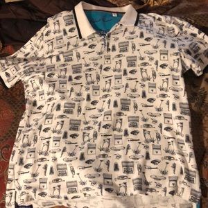 Robert Graham polo shirt Size large